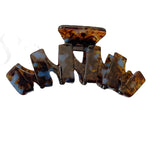 Large Wavy Marbling Hair Clip Claw Acetic Acid Shark Clip