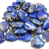 Lapis Lazuli Heart Pendant Necklace 25pcs 20mm