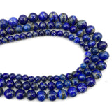 Lapis Lazuli Round Gemstone Beads 6/8/10MM 15''