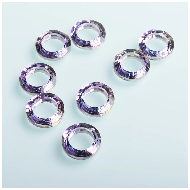 Large Hole Bead 18mm Big Hole Crystal Glass Round Beads For Jewelry Making