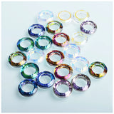 Large Hole Bead 18mm Big Hole Crystal Glass Round Beads For Jewelry Making