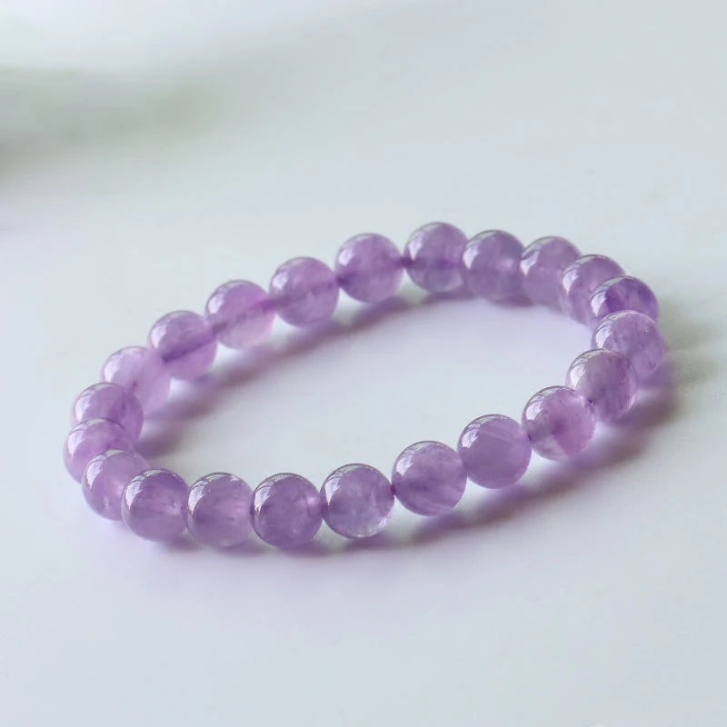 Lavender Purple Crystal Bracelet Round Bead Hand String Lucky Fresh Bracelet