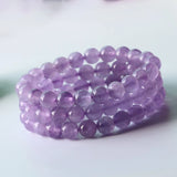 Lavender Purple Crystal Bracelet Round Bead Hand String Lucky Fresh Bracelet