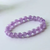 Lavender Purple Crystal Bracelet Round Bead Hand String Lucky Fresh Bracelet