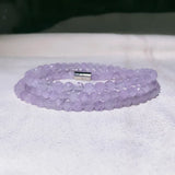 Lavender Purple Crystal Bead Bracelet for Women