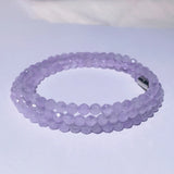 Lavender Purple Crystal Bead Bracelet for Women