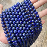 Lapis Lazuli Round Spacer Beads 4/6/8/10MM/12mm 15"