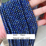 Lapis Lazuli Round Spacer Beads 4/6/8/10MM/12mm 15"
