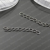 Gun Metal Iron Twisted Chains 100 pcs (JM2699)
