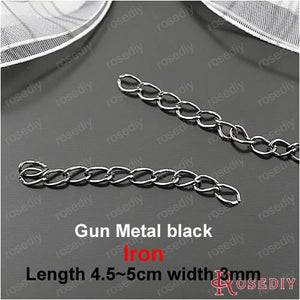 Gun Metal Iron Twisted Chains 100 pcs (JM2699)