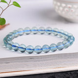 Fluorite Crystal Bracelet Round Beads Lucky Beauty for Women Gift