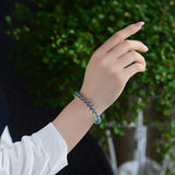 Fluorite Crystal Bracelet Round Beads Lucky Beauty for Women Gift
