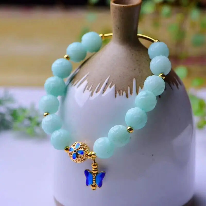 Tianhe Stone Crystal Butterfly Bracelet for Girls