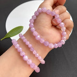 Purple Lavender Crystal Bracelet Faceted Beads for Women