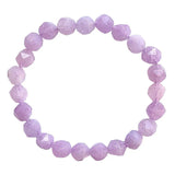 Purple Lavender Crystal Bracelet Faceted Beads for Women