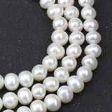 AA 8-9mm Freshwater Pearl Necklace, Potato Shape