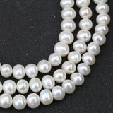 AA 8-9mm Freshwater Pearl Necklace, Potato Shape