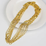 10pcs 2mm Water Wave Chain Necklaces