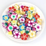 30pcs 25mm Flower Spacer Beads Mixed Colors Jewelry Making
