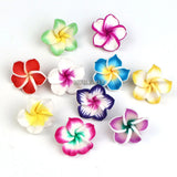 30pcs 25mm Flower Spacer Beads Mixed Colors Jewelry Making
