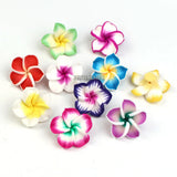 30pcs 25mm Flower Spacer Beads Mixed Colors Jewelry Making