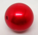 Red Pearl Acrylic Round Beads for DIY Jewelry Making