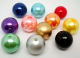 Royal Pearl Acrylic Round Plain Beads for DIY Making