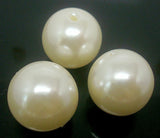 Pearl Acrylic Round Beads for DIY Jewelry Making
