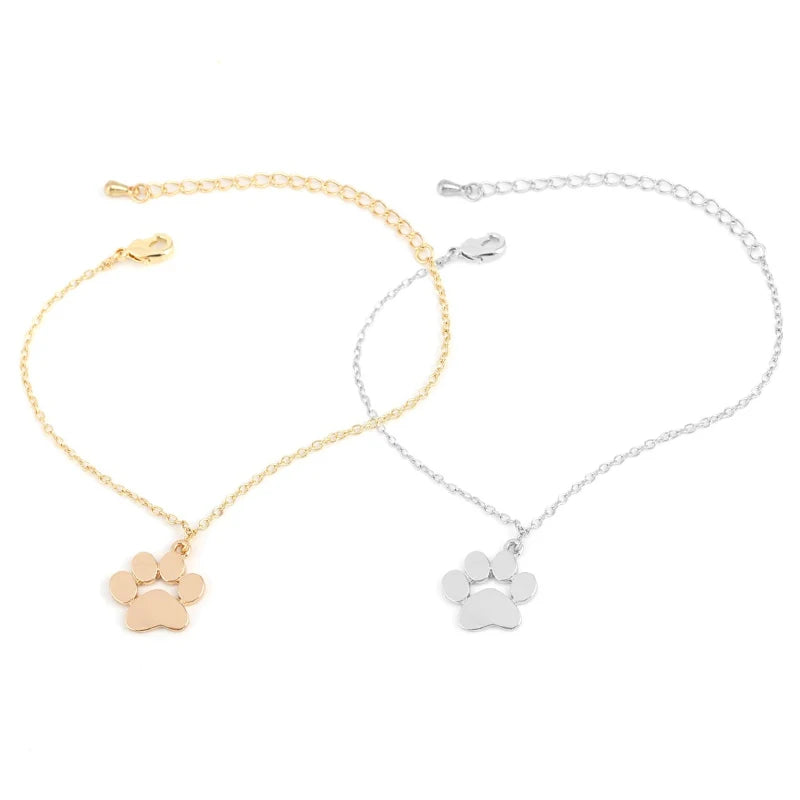 10pcs Footprint Bracelets Women Costume Jewelry Lucky Gift