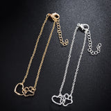10pcs Heart And Footprint Bracelets For Women Girls Costume Jewelry