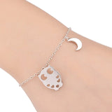 10pcs Owl And Moon Bracelets for Women Girls Costume Accessories Jewelry Gift