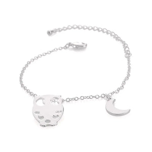 10pcs Owl And Moon Bracelets for Women Girls Costume Accessories Jewelry Gift