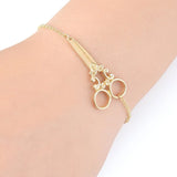 Bulk 10pcs Scissor Bracelets Women Girls Costume Accessories Jewelry