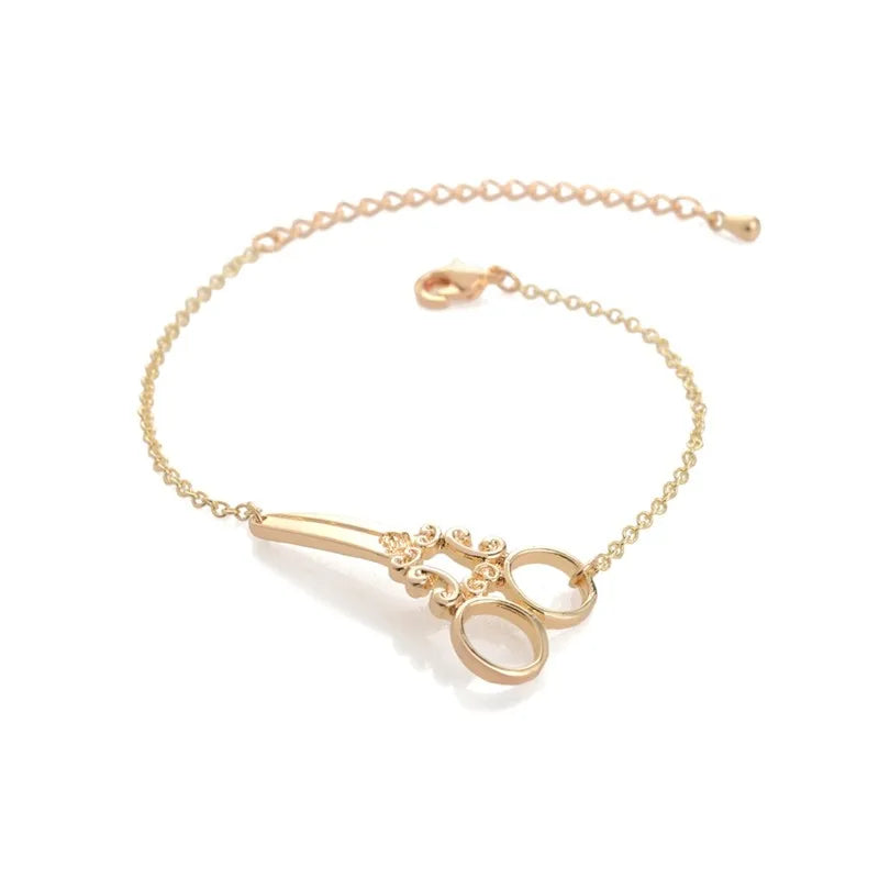 Bulk 10pcs Scissor Bracelets Women Girls Costume Accessories Jewelry