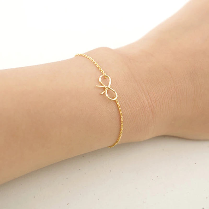 10pcs Bowknot Bracelets Women Costume Jewelry Lucky Gift
