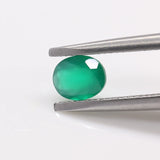 Natural Green Agate Loose Gemstone 3x5mm Oval Shape