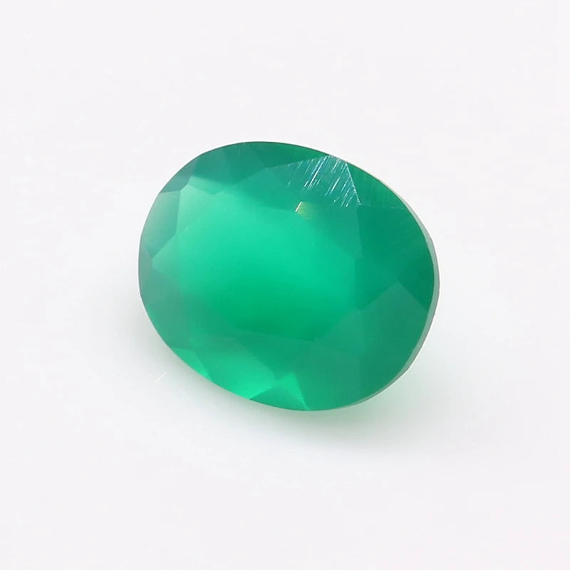 Natural Green Agate Loose Gemstone 3x5mm Oval Shape