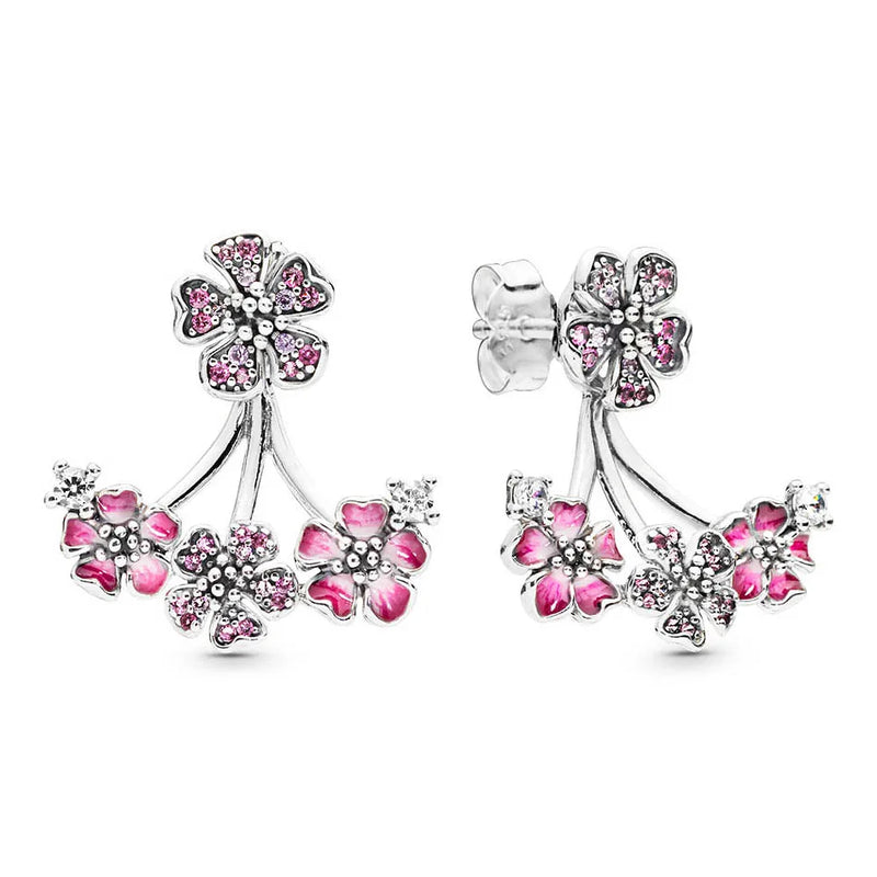 Luminous Hearts Orchid Radiant Teardrops Earrings