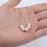 925 Silver Freshwater 6-7mm Pearl Necklace Women