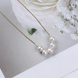 925 Silver Freshwater 6-7mm Pearl Necklace Women