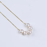 925 Silver Freshwater 6-7mm Pearl Necklace Women