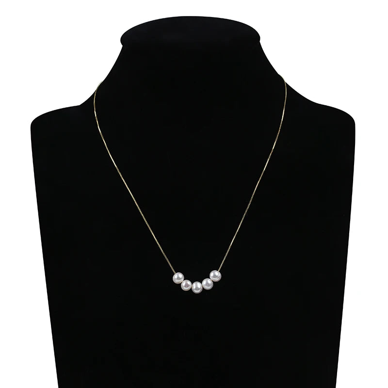 925 Silver Freshwater 6-7mm Pearl Necklace Women