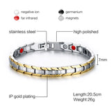 Health Care Magnetic Bracelet Stainless Steel Chain for Women