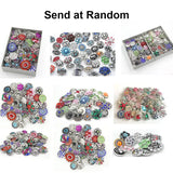 20pcs 18mm Rhinestone Crystal Snap Jewelry Metal Buttons