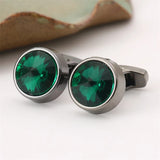 Personalized Green Cufflinks for Wedding Shirt