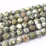 Natural Birdseye Rhyolite Beads 4-12mm Round DIY Jewelry Making