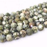 Natural Birdseye Rhyolite Beads 4-12mm Round DIY Jewelry Making