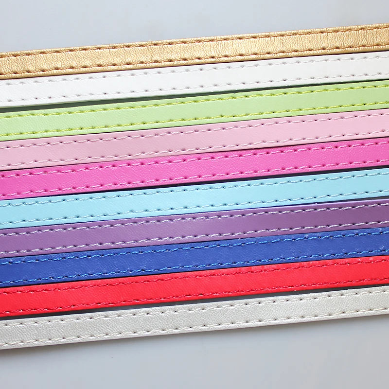 8mm Wide 10 Strips 1 Meter Leather Belt DIY Accessory