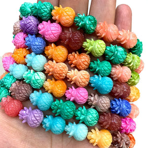 Pineapple Shape Natural Shell Beads for Jewelry Making DIY Bracelet Charms