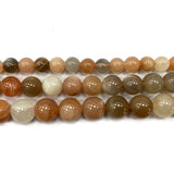 Sunstone Moonstone Round Gem Stone Beads Jewelry DIY 6/8/10MM
